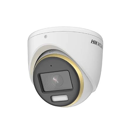 HIKVISION 2MP [Full Color | Built-in Audio Mic] Indoor Wired Camera DS-2CE70DF3T-MFS + Usewell BNC/DC, White