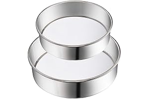 2 Pack Flour Sifter, Stainless Steel Fine Mesh Strainers Flour Sieve