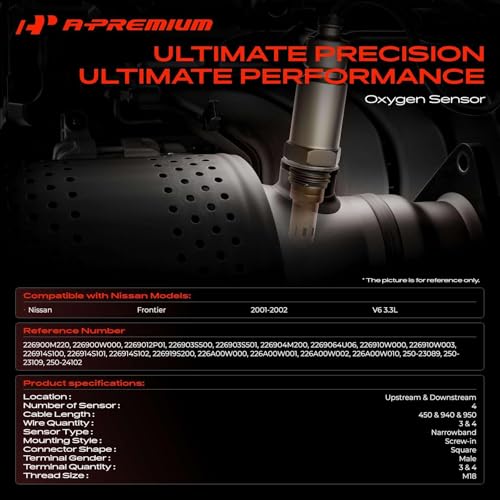 Sensor de Oxígeno A-Premium Compatible Nissan Frontier 4 Piezas miniatura 2