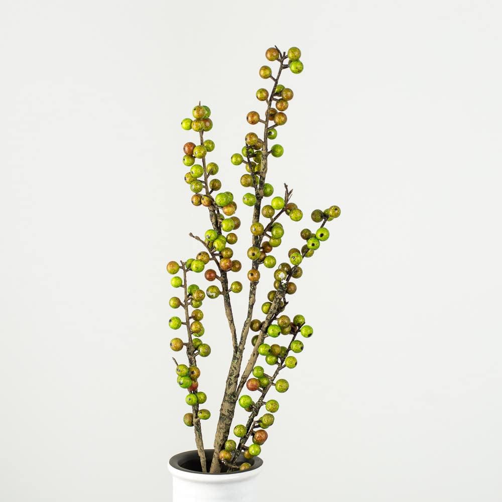 Factory Direct Craft Artificial Green with Red Berry Spray | Size: 39" H…