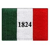 Battle of The Alamo Flag Embroidered Patch Iron-On Texas State Revolution Emblem