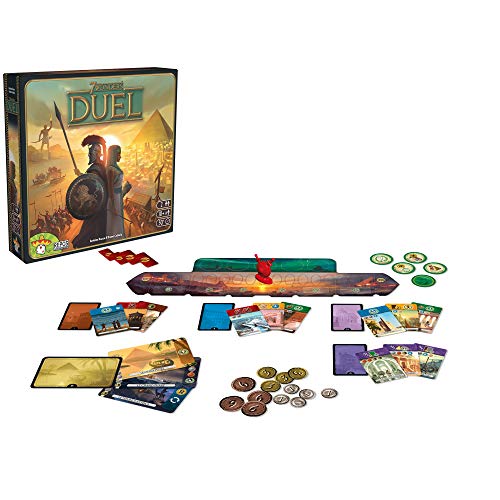7 Wonders Duel Board Game (BASE GAME) | Board Game for 2 Players | Strategy Board Game | Civilization Board Game | Fun Board Game | Board Game for Couples | Ages 10 and up | Made by Repos Production