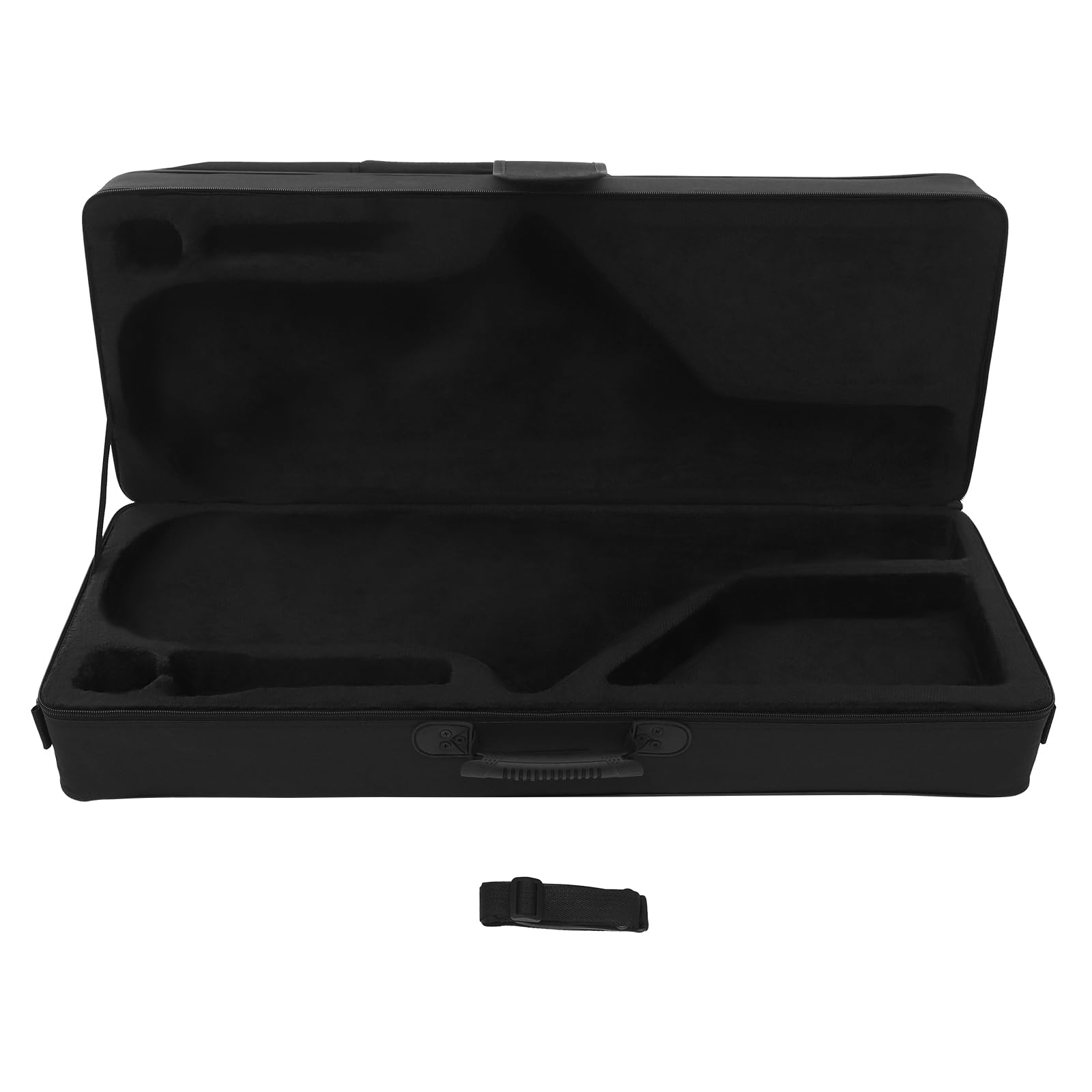 Étui Saxophone Ténor en Toile Nylon, Housse de Transport avec Mousse Antichoc, Bandoulière, Poignée et Bretelles Sac à Dos, 31×21×82 cm, Pour Pratique, Concerts et Voyages