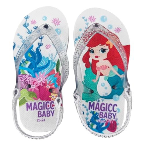 Chinelo Bebê Sandália Infantil Sereia Fofa Bebê Menina Magicc Baby