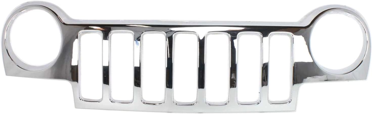Garage-Pro Grille Assembly Kit Compatible with 2002-2004 Jeep Liberty, Limited and Sport Models, Chrome