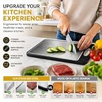 Xlreight Double Sided Cutting Board, 304 Stainless Steel Cutting Board, Knife Friendly Metal Board, Dishwasher Safe, Non-Slip for Meat & Vegetables