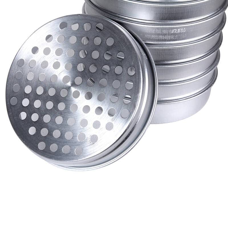 Körner-Probenahme-Sieb-Set Aluminium Rundloch Körner-Auswahl-Sieb Diam. 220 mm Öffnung 1,0–12 mm inkl. Deckel/Boden 13St