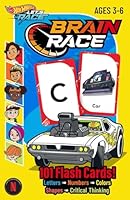Hot Wheels Brain Race Flash Cards: 101 Cards for Preschool to Kindergarten Practice | Letters, Numbers, Colors & Shapes | Early Learning for Kids Ages 3-6 B0G4NS7M7W Book Cover