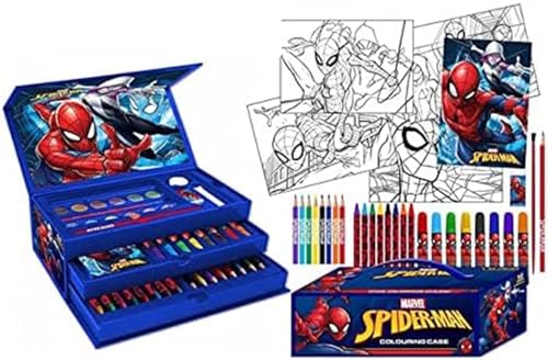Marvel Amazing Spiderman Art Case - 43 Pièces Enfants Peinture Coloration Jouet