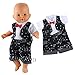 Miunana Vestidos Verano Casual Ropas Fashion 14 - 16 Pulgada Muñeca Bebé...
