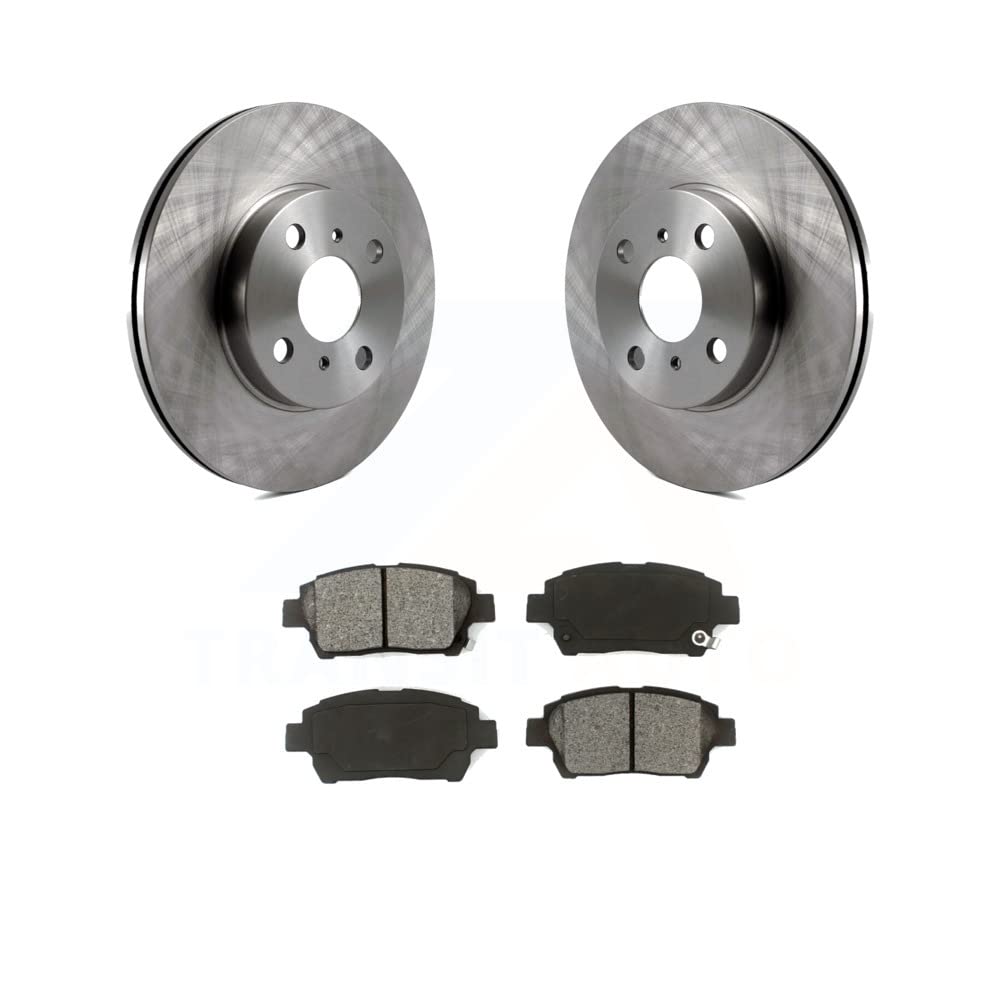 Transit Auto Front Disc Brake Rotors And Semi-Metallic Pads Kit Replacement For Toyota Echo MR2 Spyder K8S-100360