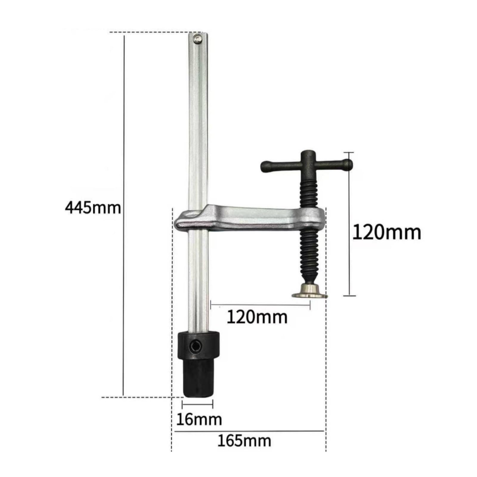Colcolo Fissaggio Inserzione Morsetto d, Morsetto A Barra A T 300x120mm, Sede 16mm