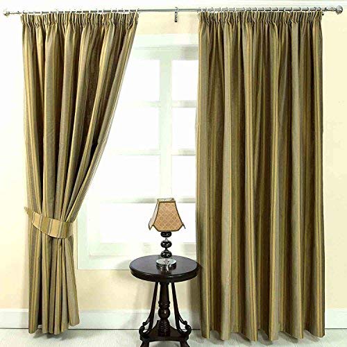 Homescapes, coppia di tende pronte a quadretti, 100% cotone, con asole
