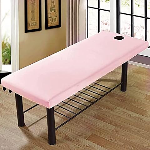 1pcs Massage Bed Cover,Bed Sheet Massage-Table/Beauty Couch Cover for Massage Tables Bed Treatment Protection,Waterproof,Oil Resistant for 70cm or Less Massage Bed (Pink) Cover