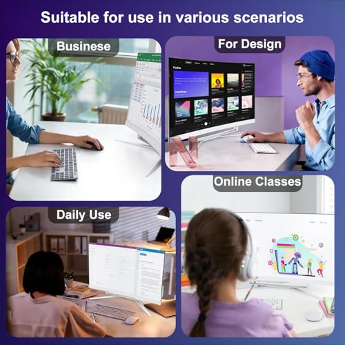 SUKOTOP All-in-One-Computer, 27 Zoll, gebogenes FHD-Display, All-in-One-Computer, 16 GB DDR3, 512 GB ROM, SSD Core i7 7700HQ, Bluetooth, WLAN, Dual-Band mit Maus und kabelgebundener Tastatur