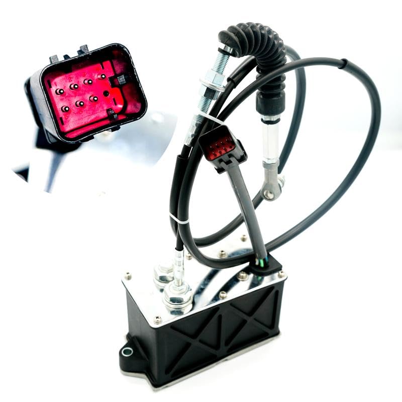 Throttle Motor 386-3425 509-970 Compatible with CAT E31D2 E313D2GC Excavator （Line Length 1.45 m）