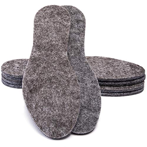 Lot de 3 paires de semelles intérieures en feutre - Semelles isolantes - Automne et hiver - Taille 36-47 Cover