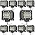 LED pod Lights for Trucks, MUVKQC 10PCS 4INCH 72W 12000LM Square LED Work Light pods 12V-60V led Equipment Lights Offroad Driving Lights for Car ATV UTV SUV Golf Cart Tractor Forklift