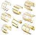 YADOCA 8 Pièces Bracelets de Manchette en Or pour Femmes Filles HypoallergéNique Ouvert Large Fil Bracelets Manchette de Bras RéGlable Ensemble de Bijoux de Poignet