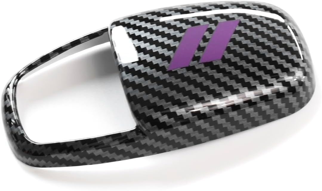 for Dodge Charger 2015-2023 Challenger 2015-2024 Durango 2016-2026 Accessories Interior Protector Gear Shift Knob Cover Trim Protector Cap (Carbon Fiber Pattern + Red)