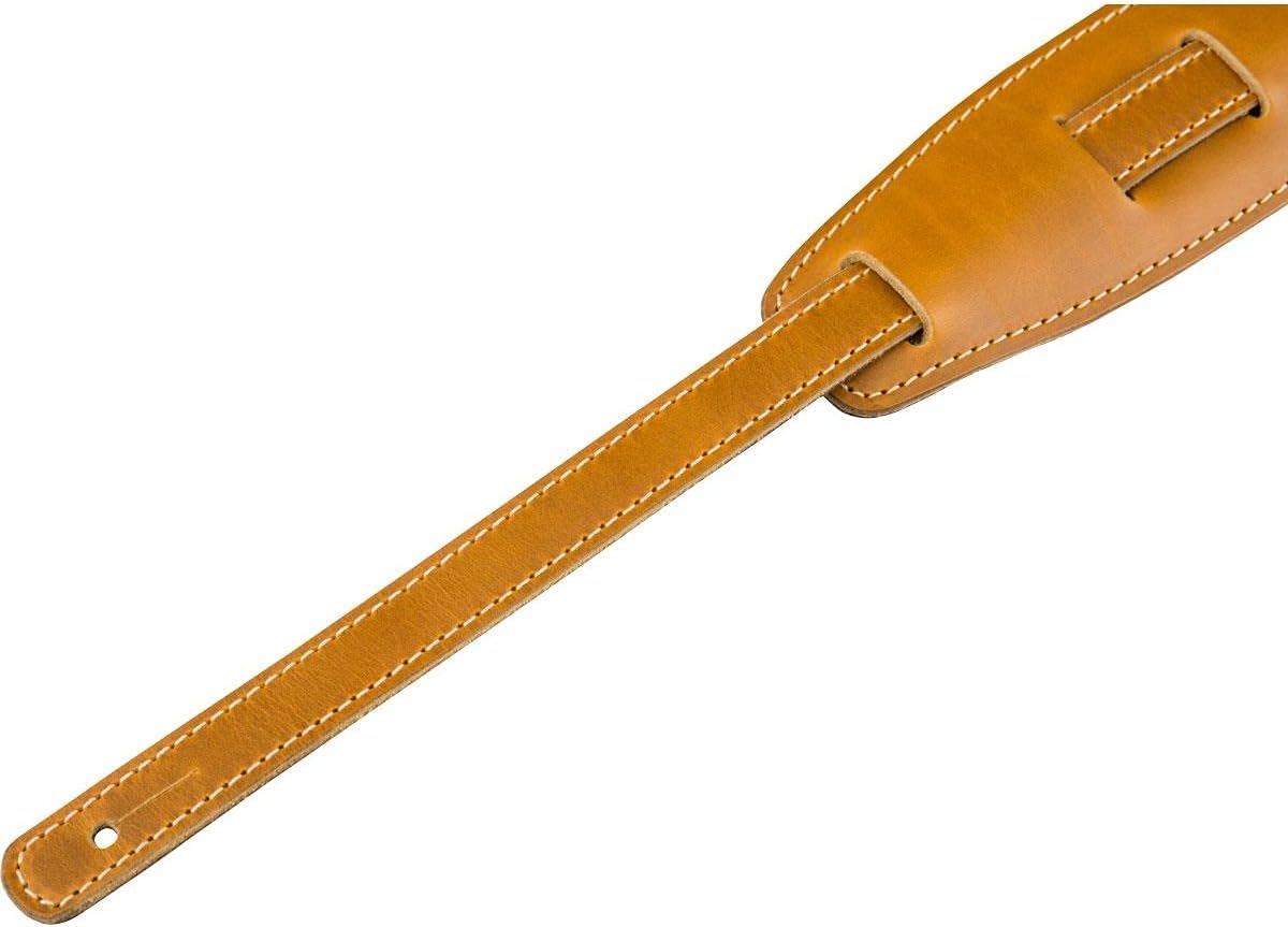 Fender Mustang Saddle Guitar Strap, 2.25in, Butterscotch, Standard