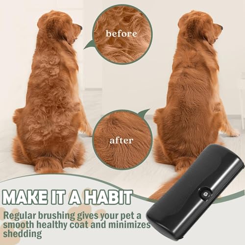 Hundebürste Bürste mit Komfortgriff, Hunde Bürste Hund Kurzhaar und Langhaar Pet Care Brush, Pet Hair Removal Brush, Unterfellbürste für Hunde Katzen und Andere