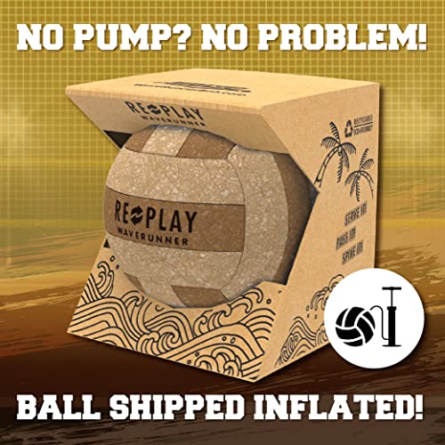 Wave Runner Waverunner Replay Series Volleyball- Size 8 Inches Made From Sustainable And Recyclable Materials | Protecting The Earth Even Through Sports & Play! #TOP6