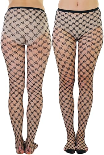 Image of ToBeInStyle Women's Large Mesh Fishnet Patterned Pantyhose Tights