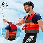 QUIKSILVER Men's Life Jacket, USCG Approved Type III PFD, Lightweight EPE Foam Life Vest, with Quick-Release Buckles and Drain Holes, for Fishing, Boating & Kayaking Watersports - Image 2