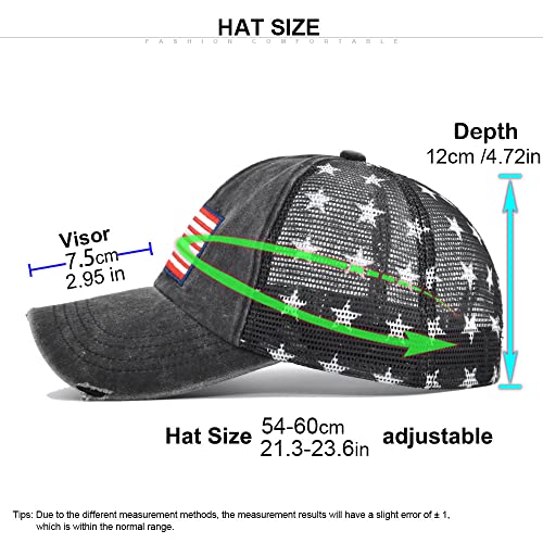 GONOSEED Gorra de béisbol 4 de julio para mujer miniatura 4