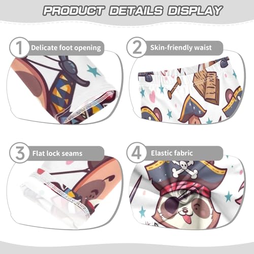 Bolaz Toddler Girls Leggings Printed Yoga Pants Leggings Pirate Bear for Kids3