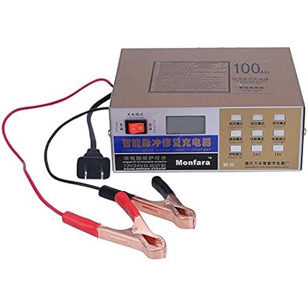 Amazon Co Jp Raifu バッテリー充電器 オートバイ 車 完全自動電気 自動車充電器 インテリジェントパルス修復タイプ 12v 24v ホーム キッチン