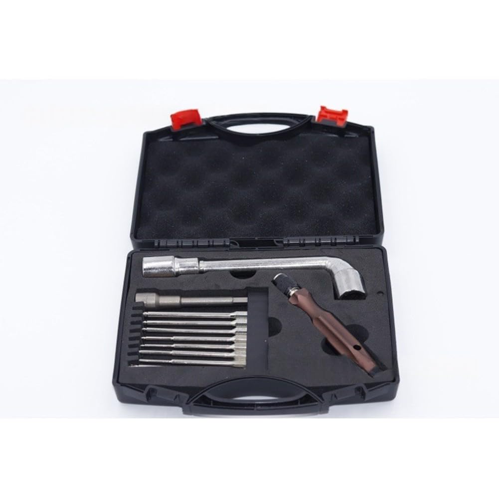 EasyByMall Kit di riparazione T60 Set di cacciaviti di precisione per lo smontaggio della manutenzione del drone con punte in lega e custodia rigida
