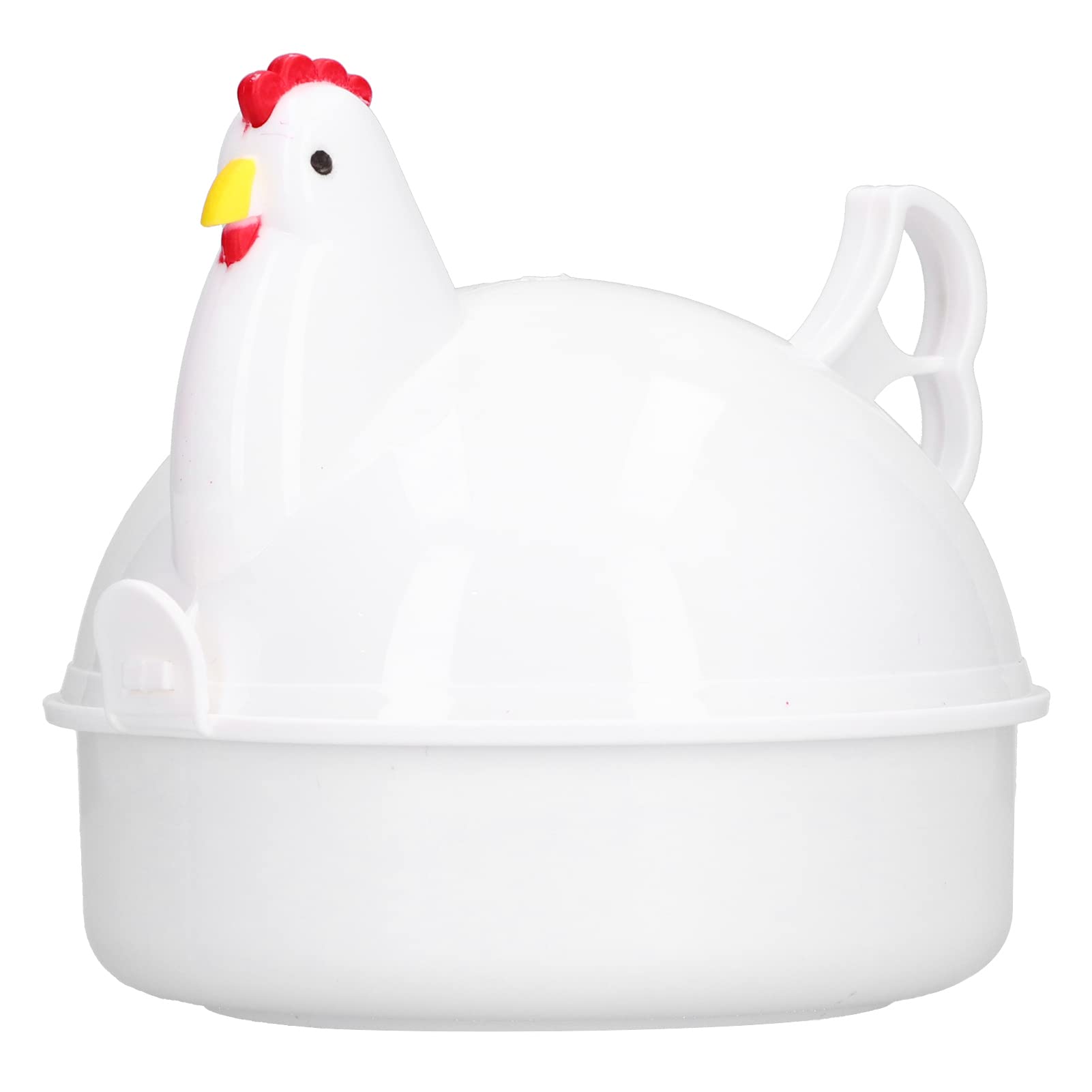 Microwave Egg Cooker, Egg Cooker for Microwave, 4 Cup Egg Pan, Chicken Shape, Mini Steam Boiler, Egg Steamer, Aluminium Alloy Microwave Poached Egg Maker Boiler