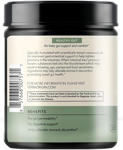 Miniatura 46 de TERRA ORIGIN Paquetes de palitos intestinales saludables, L-glutamina, olmo resbaladizo, aloe vera, extracto de raíz de regaliz, salud intestinal,