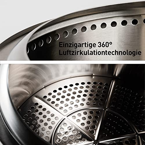 Solo Stove Feuerschale Bonfire 2.0 | Feuerstelle für Raucharme Holzverbrennung, Herausnehmbare Auffangschale, Mobile Outdoor Feuertonne für Unterwegs, Edelstahl, 49,5 x 35,5 cm, 9 kg – Bild 5