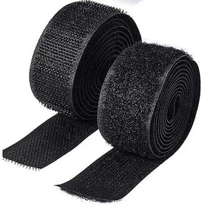 3/4" Wide White Sew-On Hook and Loop Tape – Non-Adhesive – 5 Yards Set – Nylon Fastener for DIY, Military Gear, Bags, Clothing, and Crafts