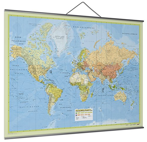 Weltkarte Reiseweltkarte, deutschsprachig, 1:31
