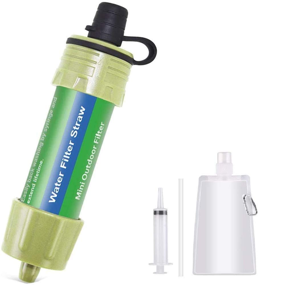 Lixada Water Filter Straw Water Filtration System Personal Water Purifier for Outdoor Emergency Preparedness Camping Traveling Backpacking