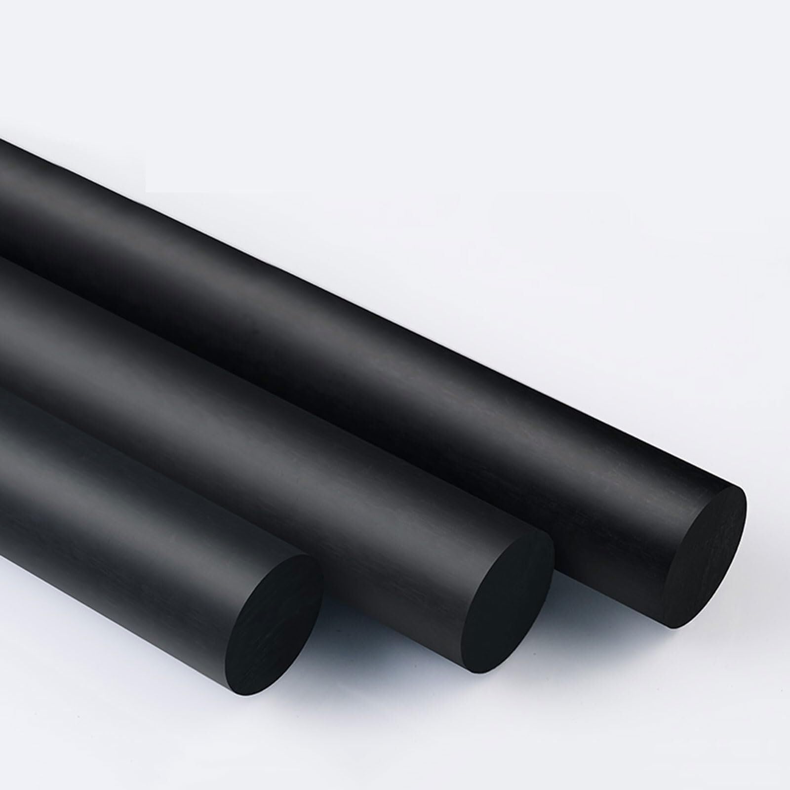 4 Tiges Nylon Noir 500mm × 3-5mm Diamètre Barres Ronde Plastique Solide pour Pièces Électroménager Réparation & Bricolage(Diameter 5)