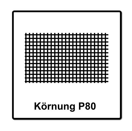 Mirka BASECUT Schleifpapier 115 mm x 50 m P80 Schleifrolle (2251100180N) Universal Schleifpapier