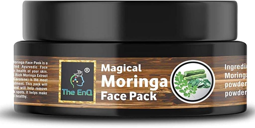 The EnQ Magical Moringa Face Pack 100% Ayurvedic And Natural (100 GM)