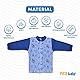 MEA BABY Unisex Baby Jäckchen Langarmshirt im 5er Pack, Baby Shirt/Cardigan mit Knöpfen aus Baumwolle, Langarm Baby Oberteil für Mädchen und Jungen, Farbe: Jungen, Größe 68