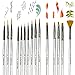 Premium Fine Detail Paint Brush Set of 15 pcs, Miniature Paint Brushes kit, Tiny Small Model Brushes for Acrylic Painting Watercolor Oil, Miniatures Fine Detailing - Limited Stock, Fast Prime Delivery