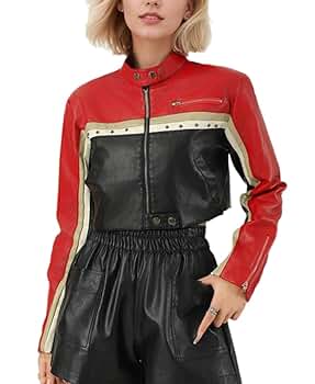 ジャケット・アウター leather gimmick foodie archive y2k 90s Retro Leather Jacket, Y2K Racer Leather Jacket