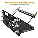 Metal Steel Battery Mounting Box Tray Bracket DIY,Easy Bolt-In Battery Tray,Overall Length - Fits up to a 10.63” × 7.06” × 7.5” Battery, Anti-corrosion, No Rusting