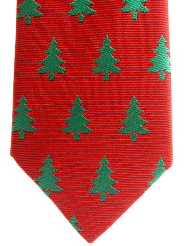 Retreez Christmas Tree Pattern Woven Pre-tied Boy's Tie2