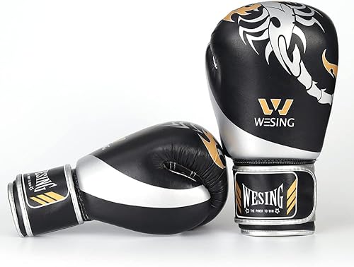 Miniatura 3 de Wesing - Guantes de boxeo para niños y niñas, guantes de boxeo de 6 onzas para niños de 5 a 12 años, guantes de entrenamiento de boxeo para hombres