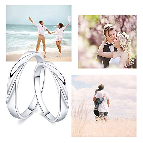 WikiMiu Anello Coppia in Argento 925, Anello