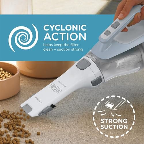 Image of BLACK+DECKER 16V MAX dustbuster Cordless Hand Vacuum with Charger, Wall Mount and Brush Crevice Tool (CHV1410L32)